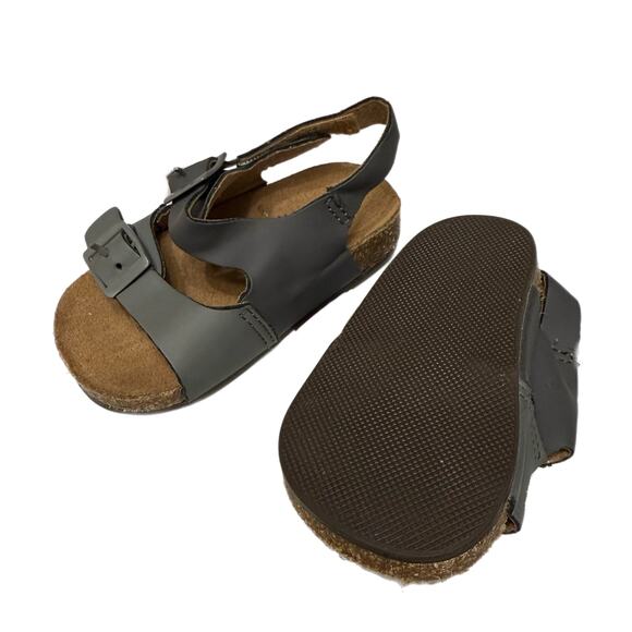 6-12M Baby Toddler Youth Sandals Shoes Child Grey Slip-On Old Navy Summer Spring - Picture 7 of 7